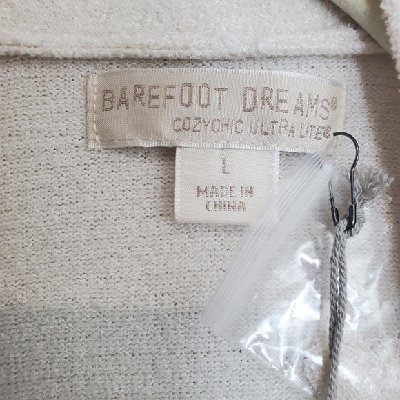 Barefoot Dreams Womens CozyChic Ultra Lite Sleeveless Long Cardigan Sz L NWT - Picture 6 of 16